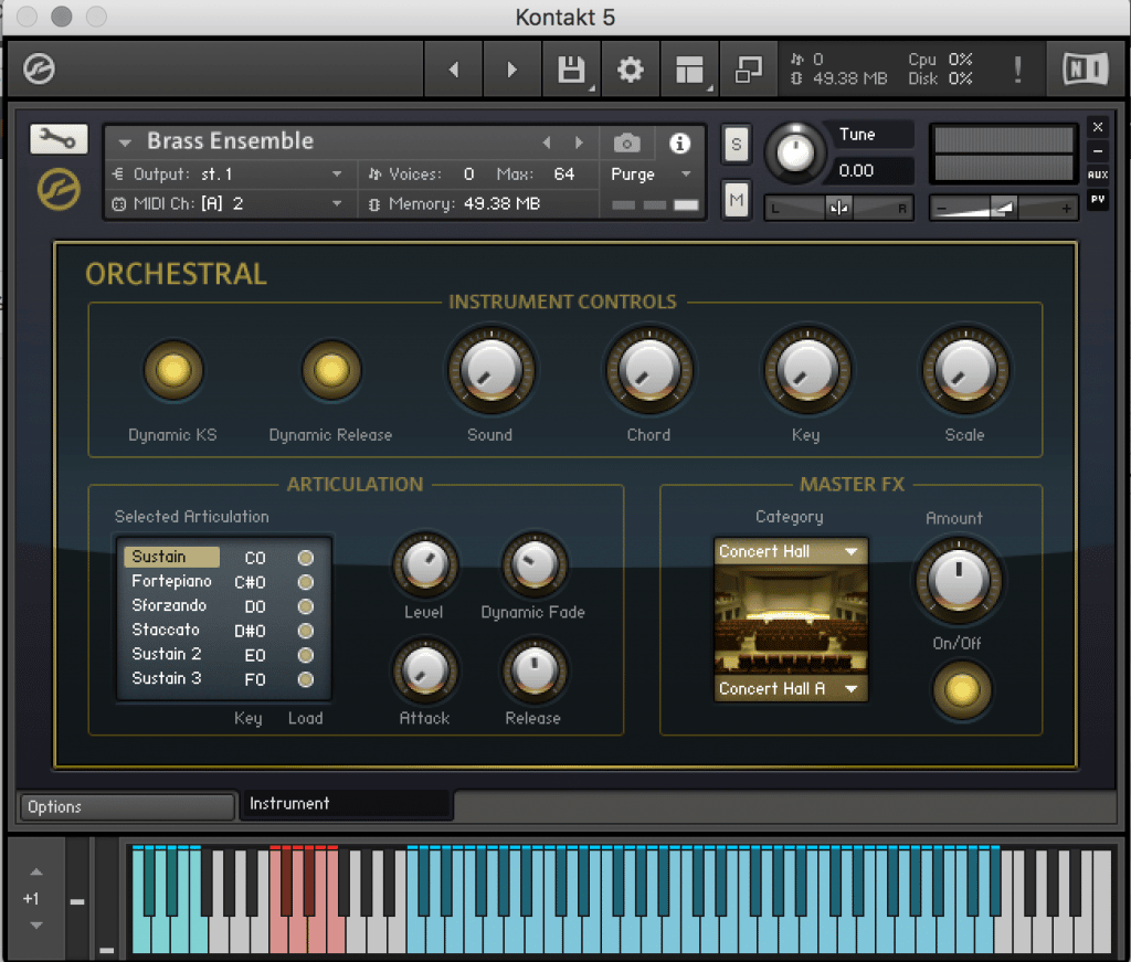 action strings free kontakt library