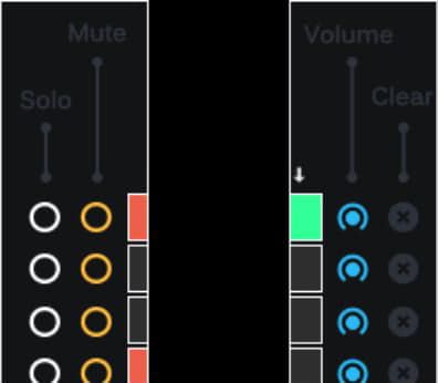 Audio Modern Glitchee Solo Mute Volume Clear