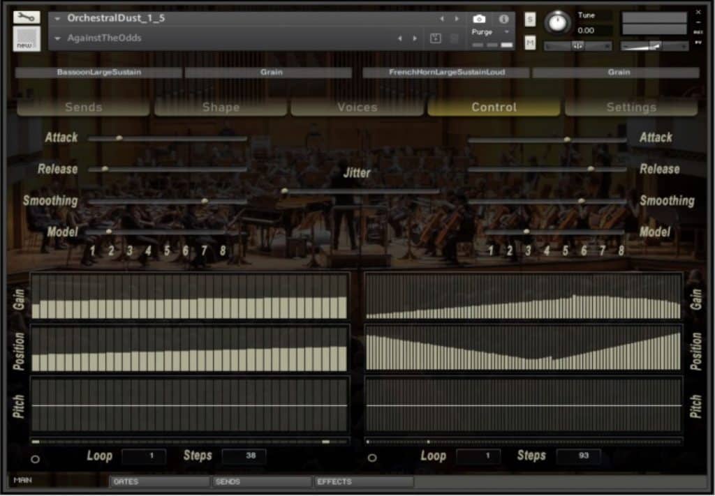 Orchestral Dust 1.5 Main Control