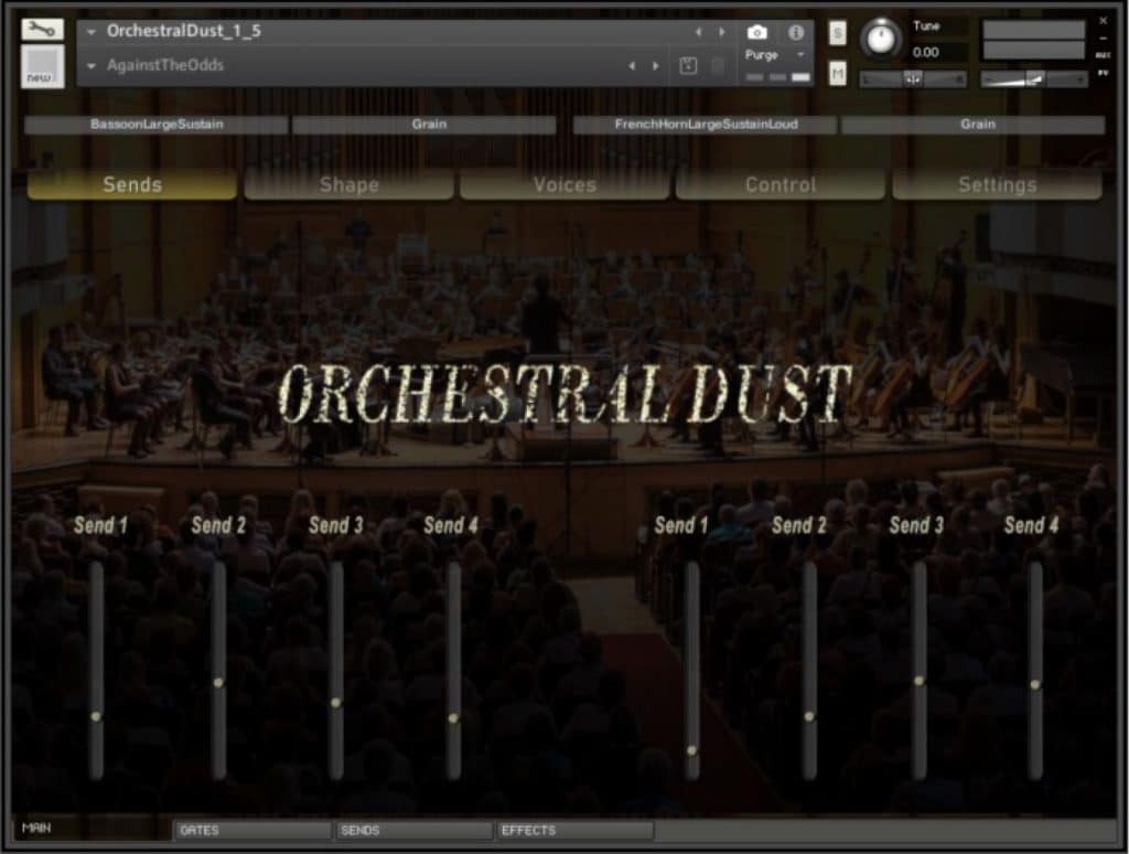Orchestral Dust 1.5 Main Sends