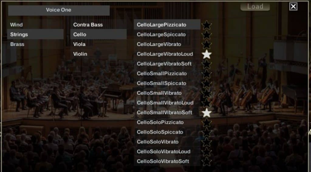 Orchestral Dust 1.5 Sound Browser