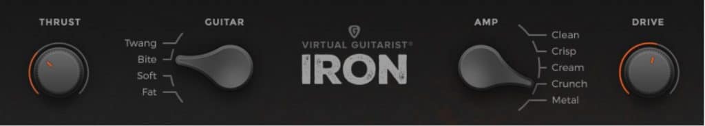 ujam iron guitar guitar amp section