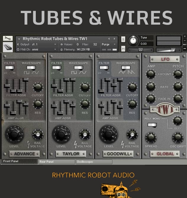 rhythmic robot Tubes & Wires artwork