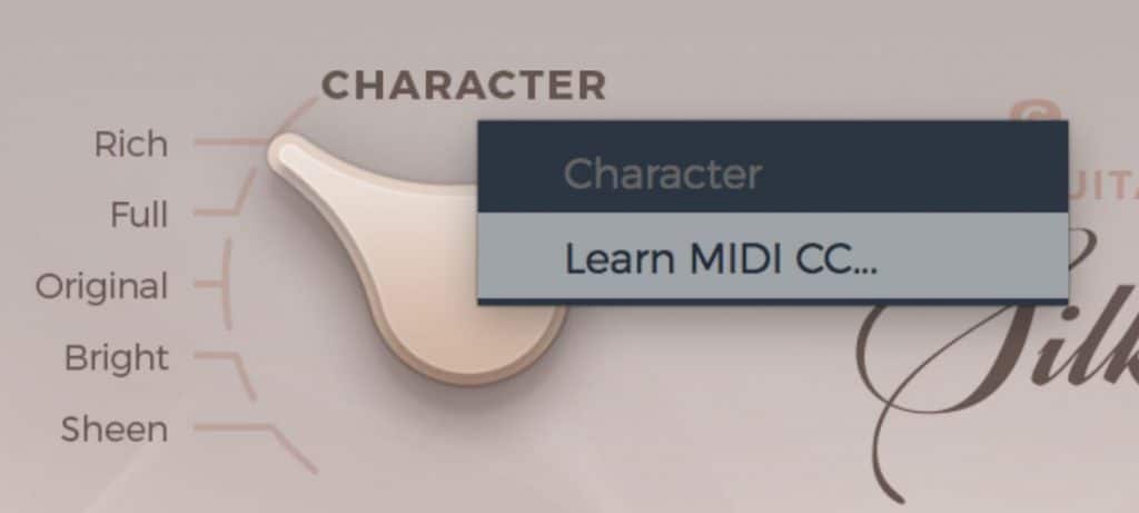 virtual guiarist silk ujam MIDI Learn