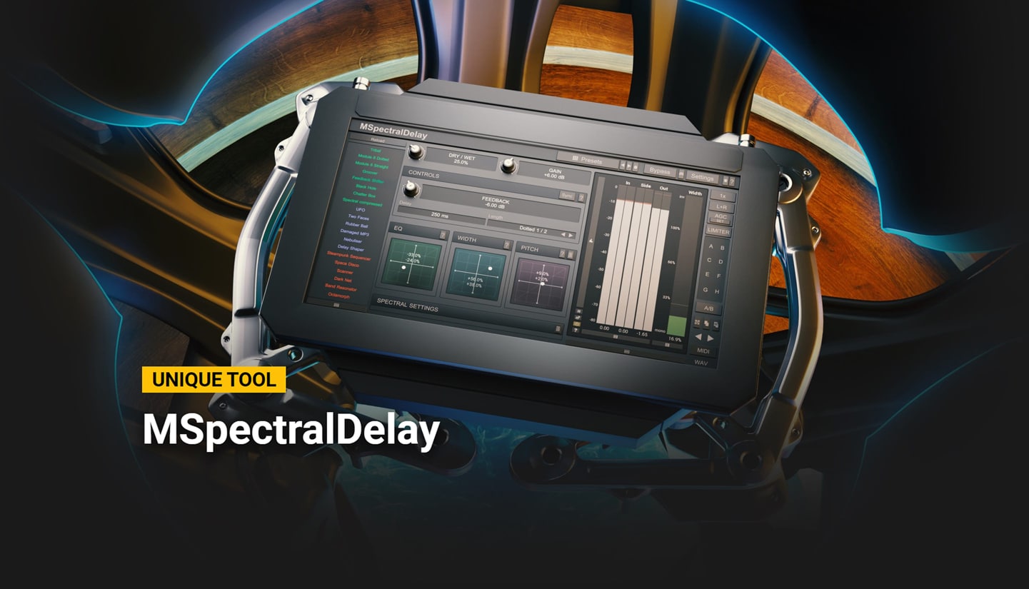 75% off “MSpectralDelay” by MeldaProduction