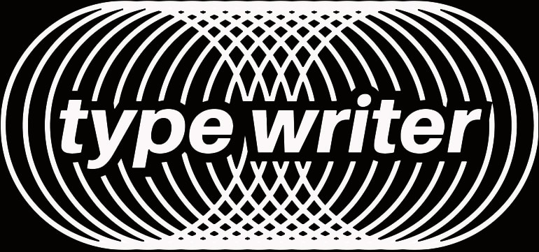 type writer audio logo2 768x357