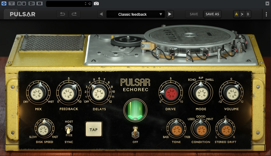 pulsar audio echorec GUI