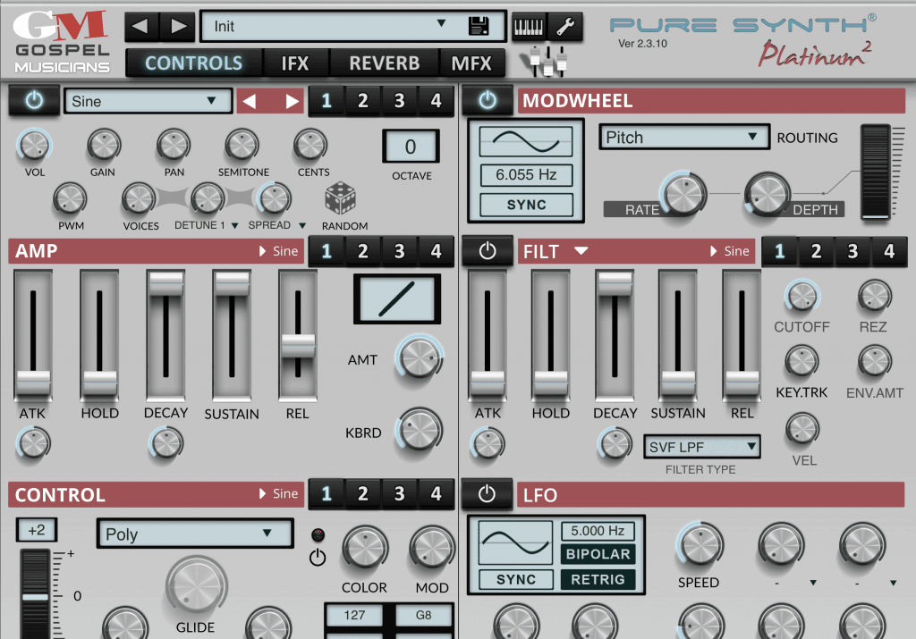 Pure Synth Platinum 2 GUI