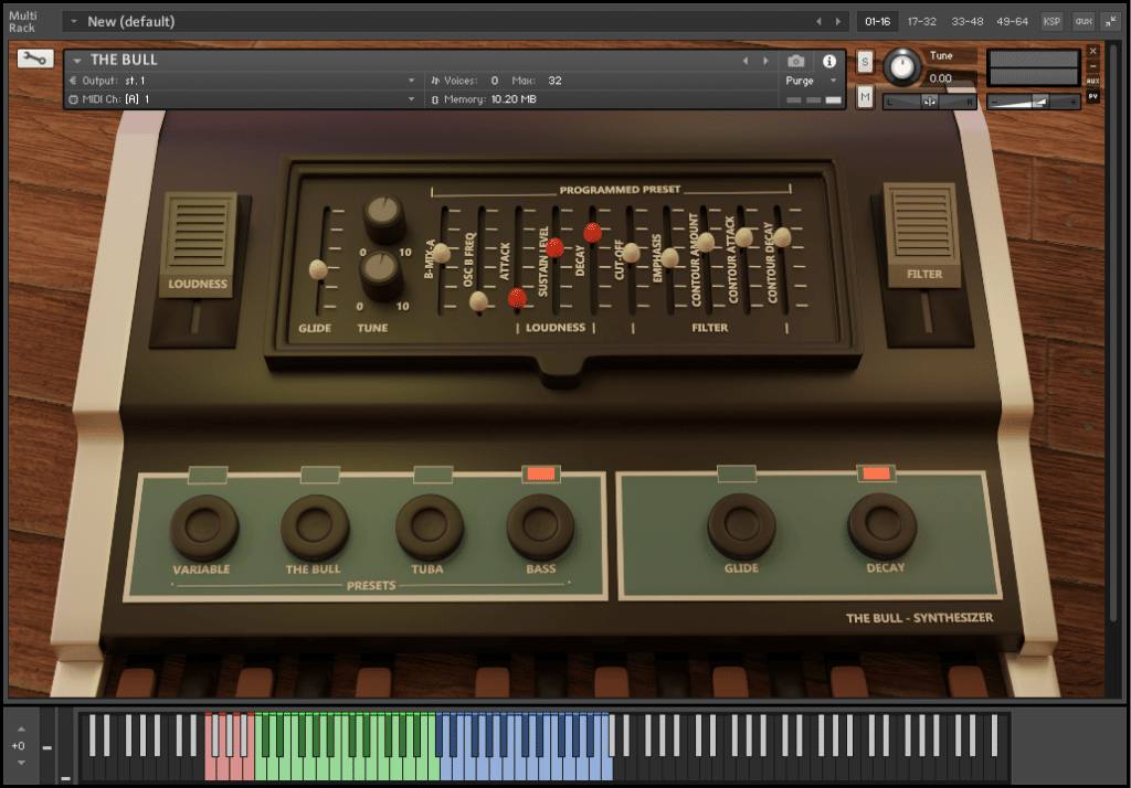 Insanity Samples Vintage Keys Collection The Bull GUI