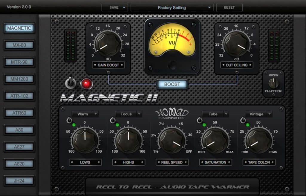 Nomad Factory Magnetic II GUI