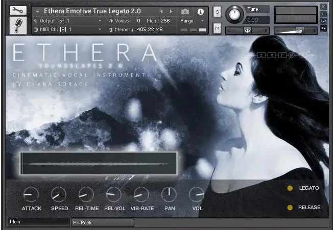Zero G Ethera Soundscapes GUI Main2
