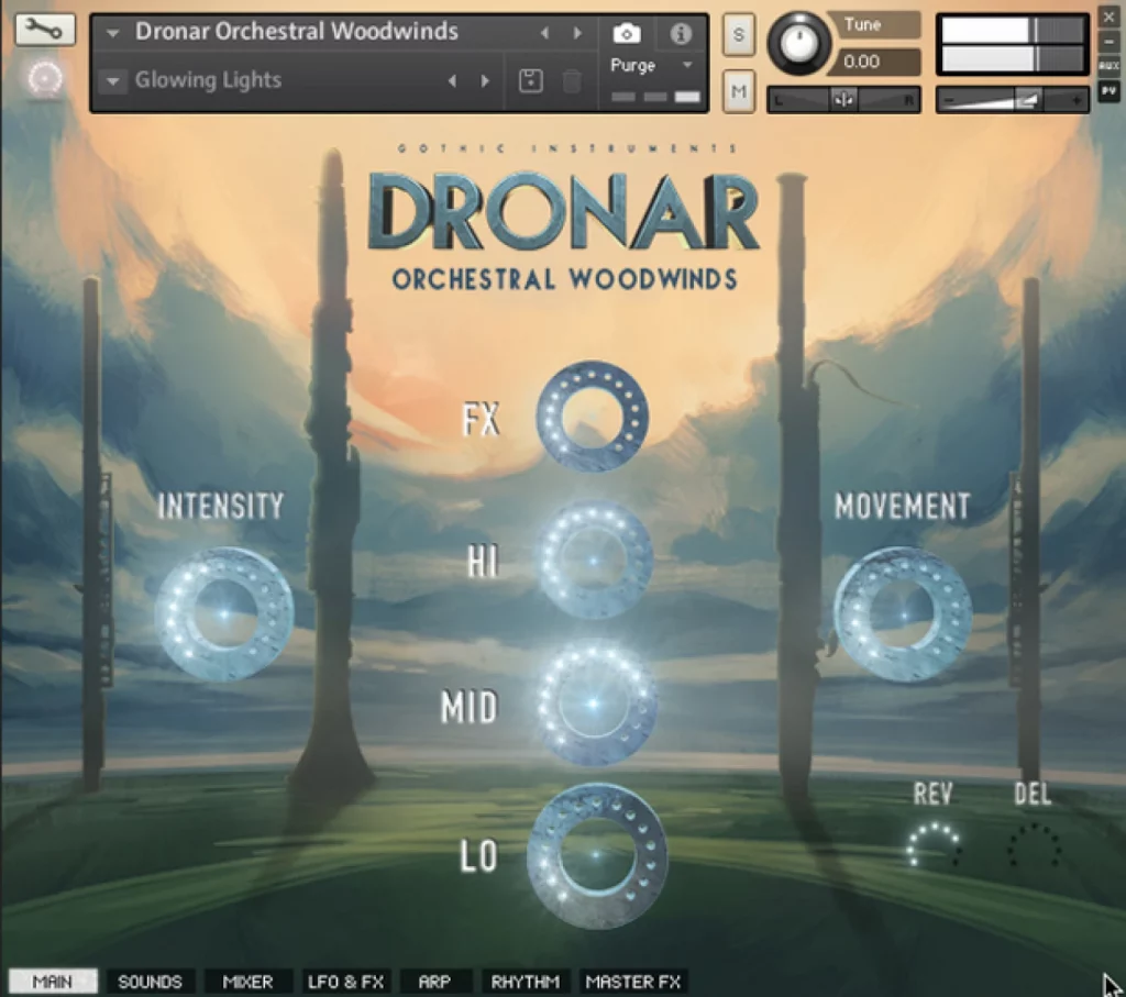 Dronar Orchestral Woodwinds GUI