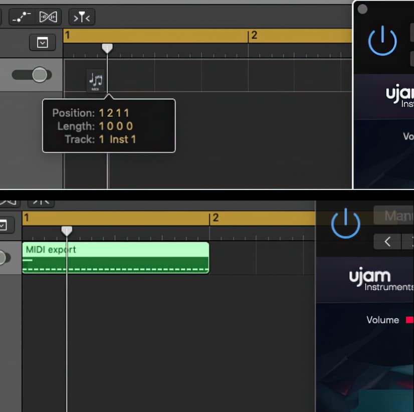 Ujam Virtual Guitarist Carbon GUI Drag and Drop