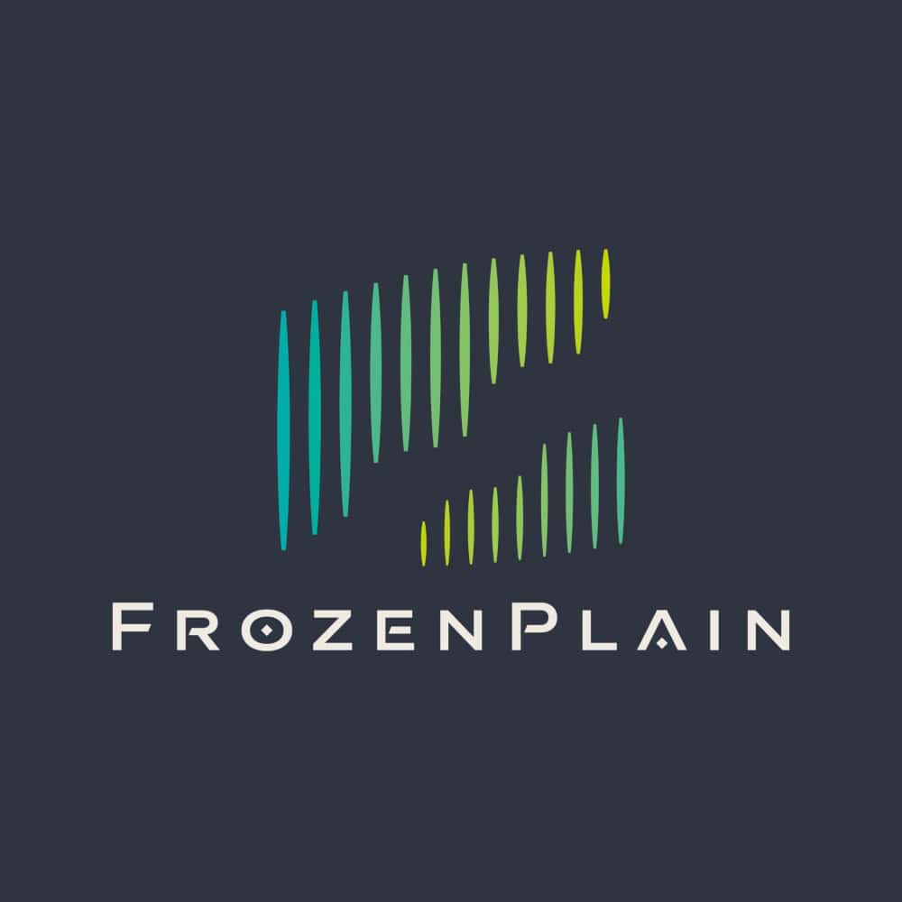 frozenplain logo background square border 1000