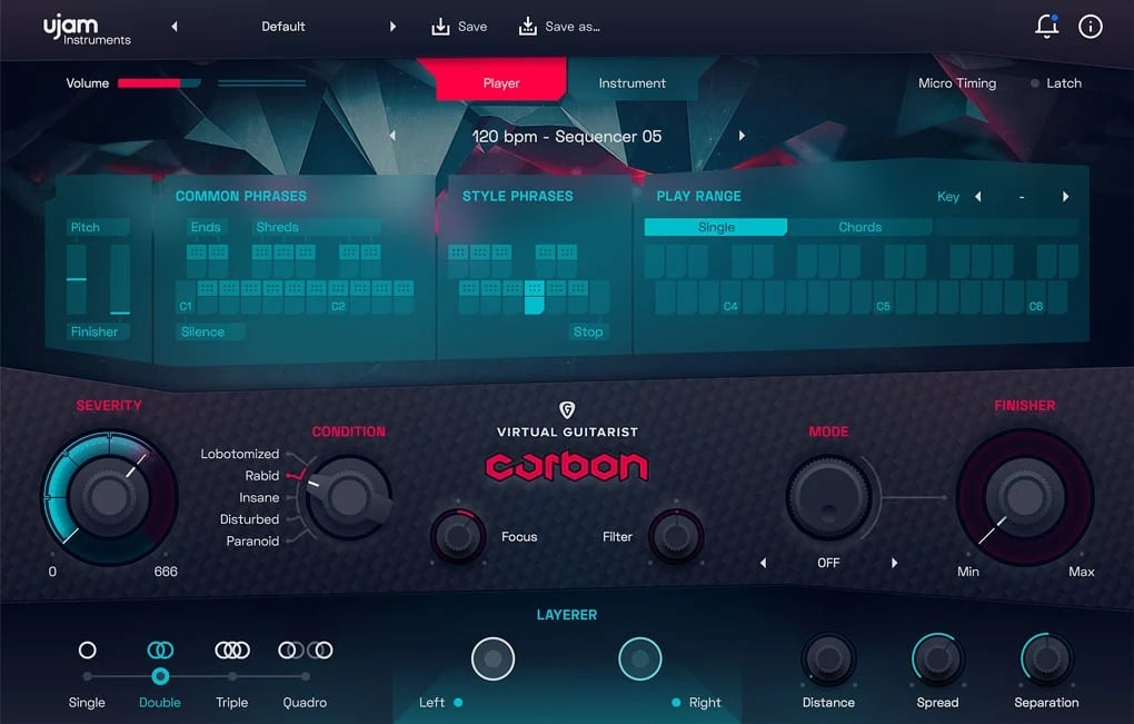 70% off “Virtual Guitarist CARBON” by UJAM