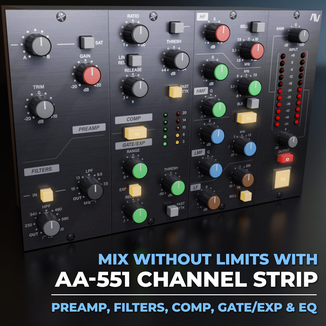 75% off “AA-551 Channel Strip” by Audio Assault