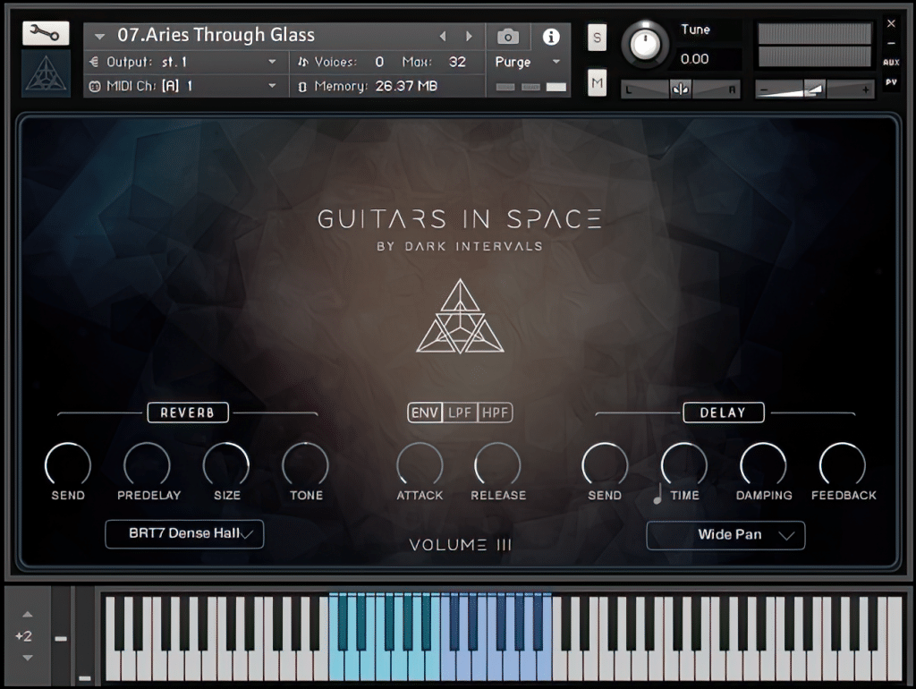 Dark Intervals guitars in space 3 GUI