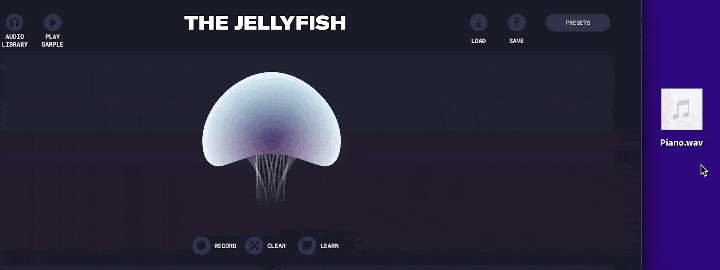 MiMU Jellyfish drag and drop