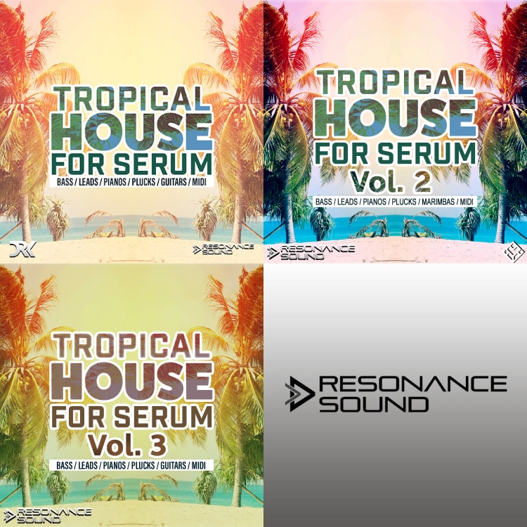 Resonance Sound tropical house for serum bundle artwork