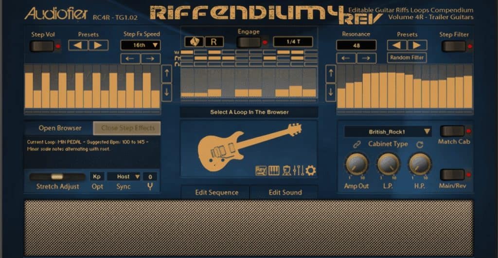 Audiofier Riffendium 4 GUI 1
