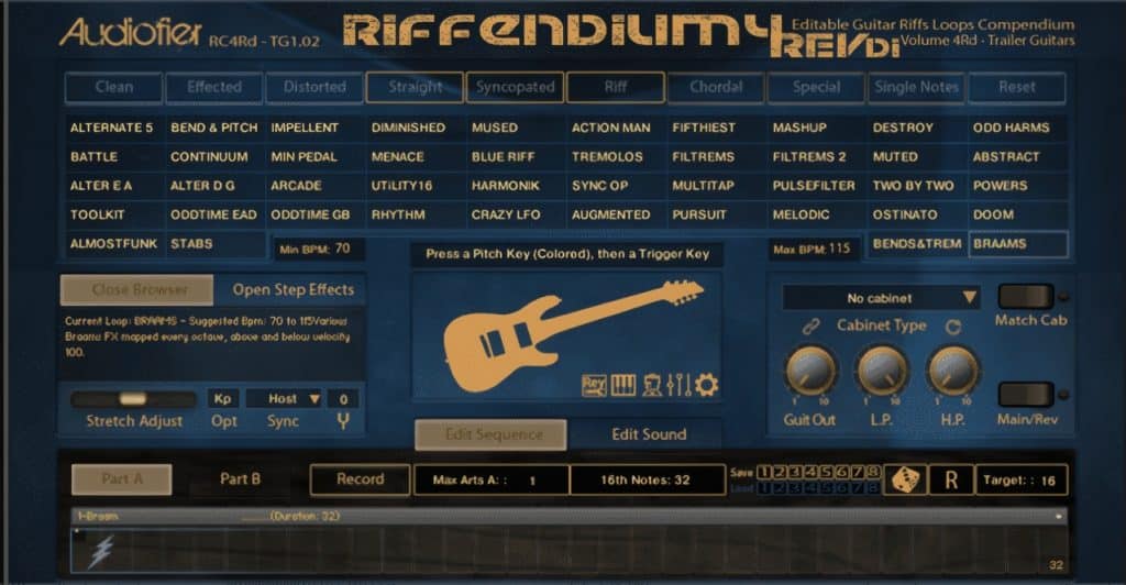 Audiofier Riffendium 4 GUI 3