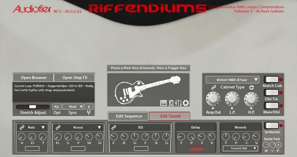 Audiofier Riffendium 5 GUI 3