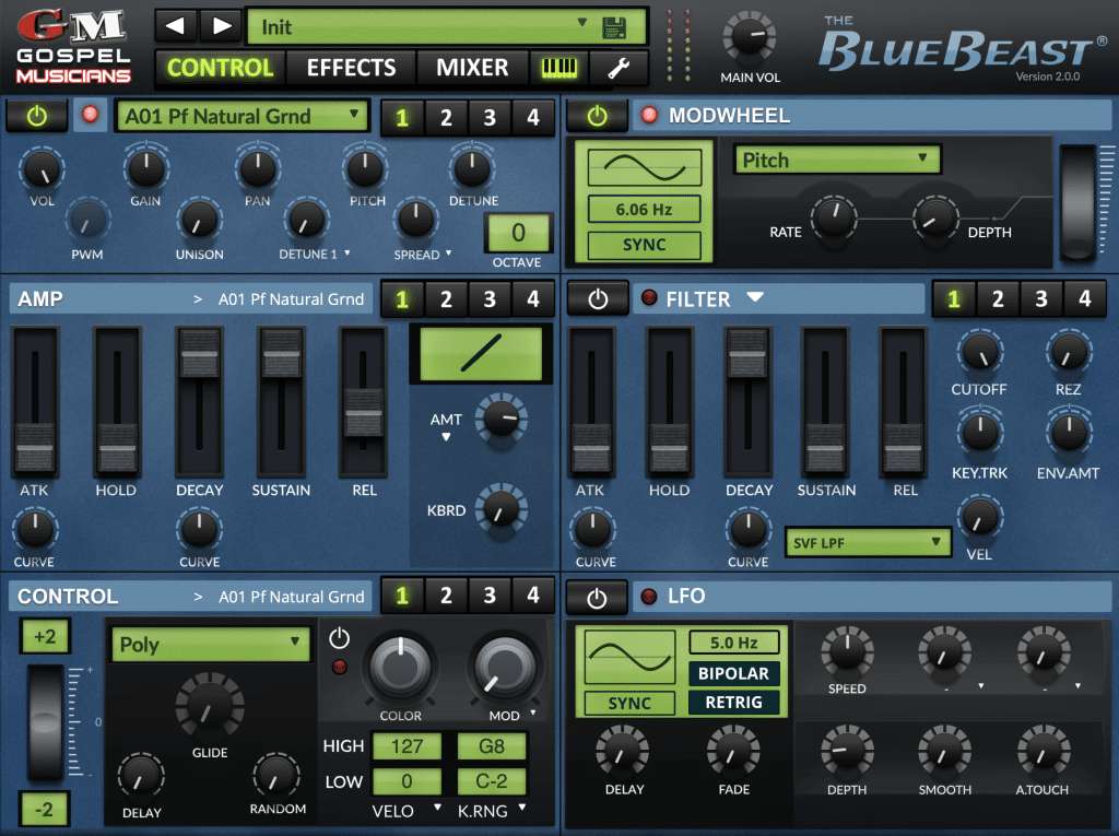 Gospel Musicians Bluebeast 2 GUI Control2