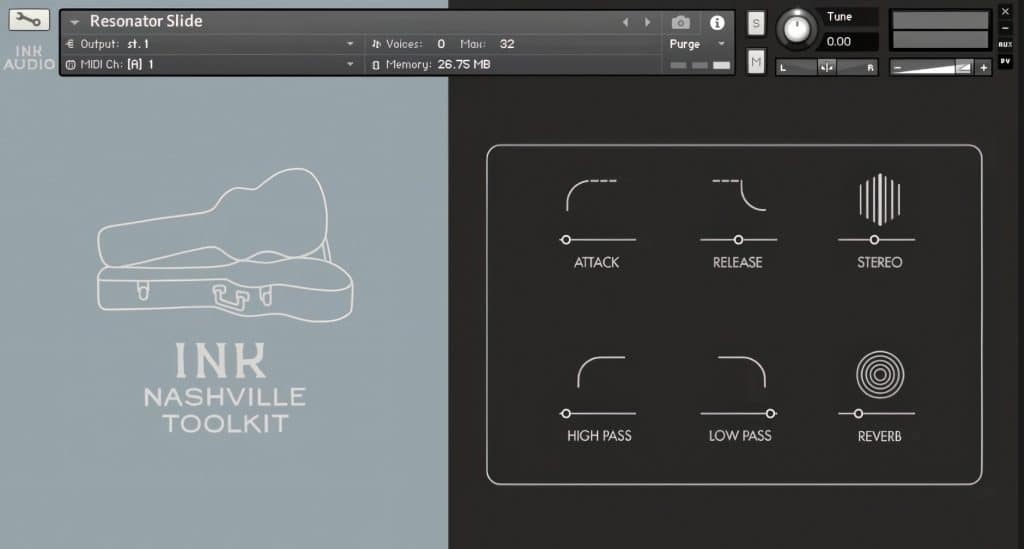 Ink Audio Nashville Toolkit Resonator Slide
