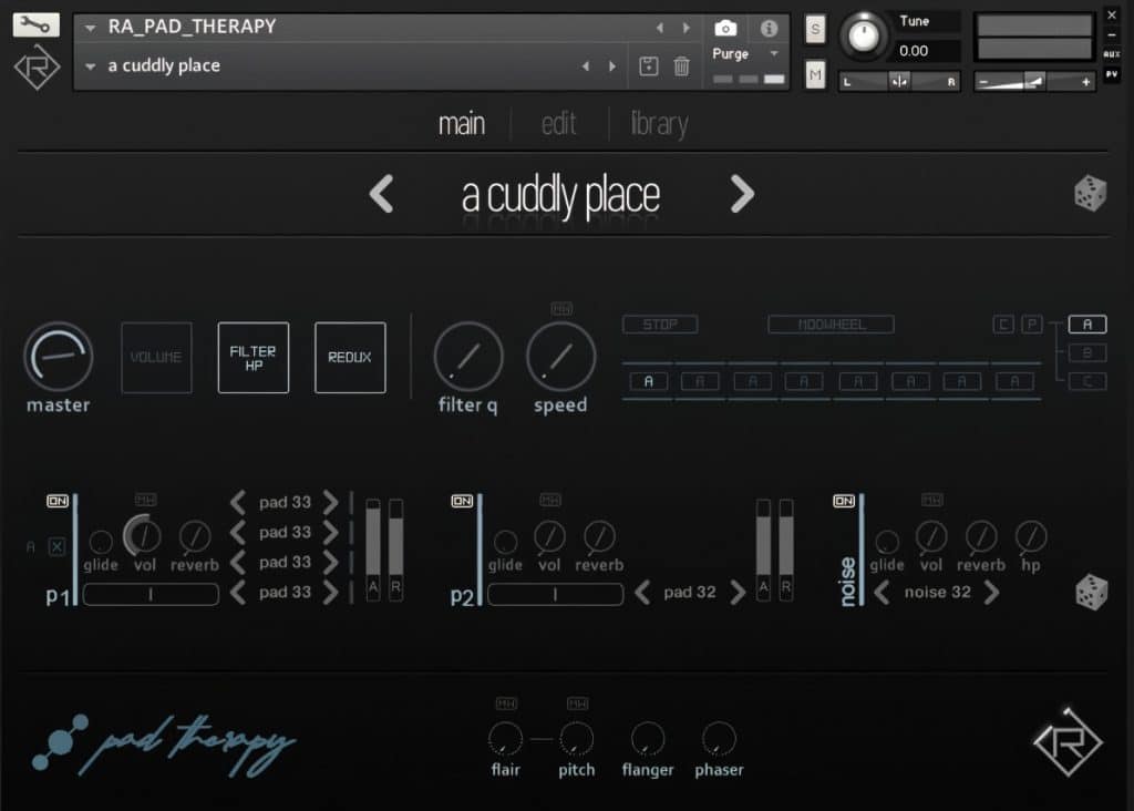 Rigid Audio Pad Therapy GUI Main