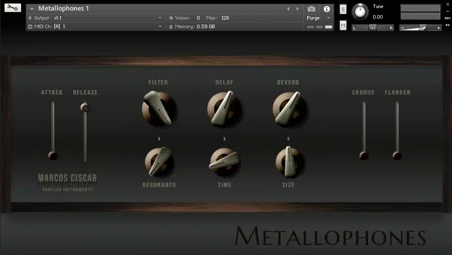 Marcos Ciscar Metallophones GUI