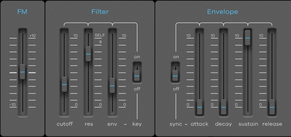 Baby+Audio+BA 1+Synth+Plugin GUI FM Filter Envelope