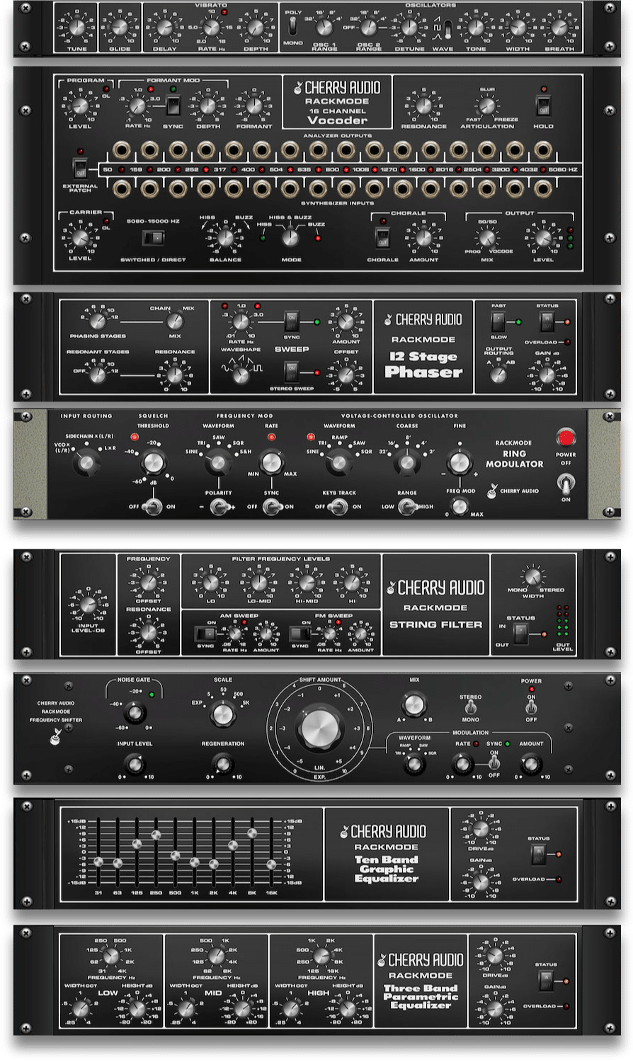 60% off “Rackmode Signal Processors” by Cherry Audio